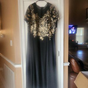 Black & Gold Formal Dress